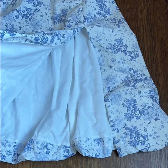 House of cb Carmen Blue Print Bustier Sundress Size Large plus cup - Picture 2 of 7